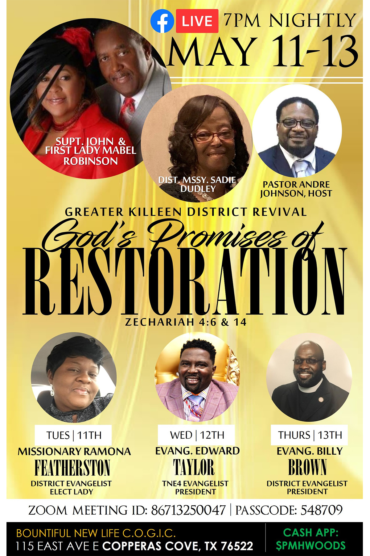 Speaking Engagement: Greater Killeen District Revival